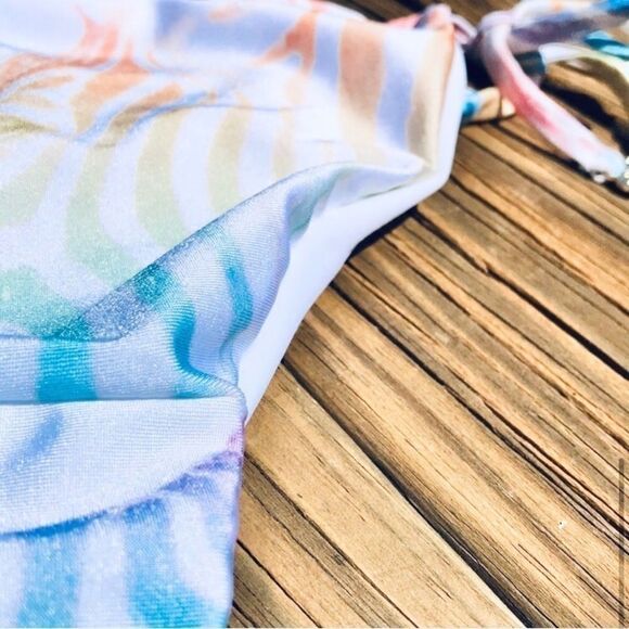 Wildfox Reversible Rainbow Zebra Bikini Bottom - Picture 5 of 6